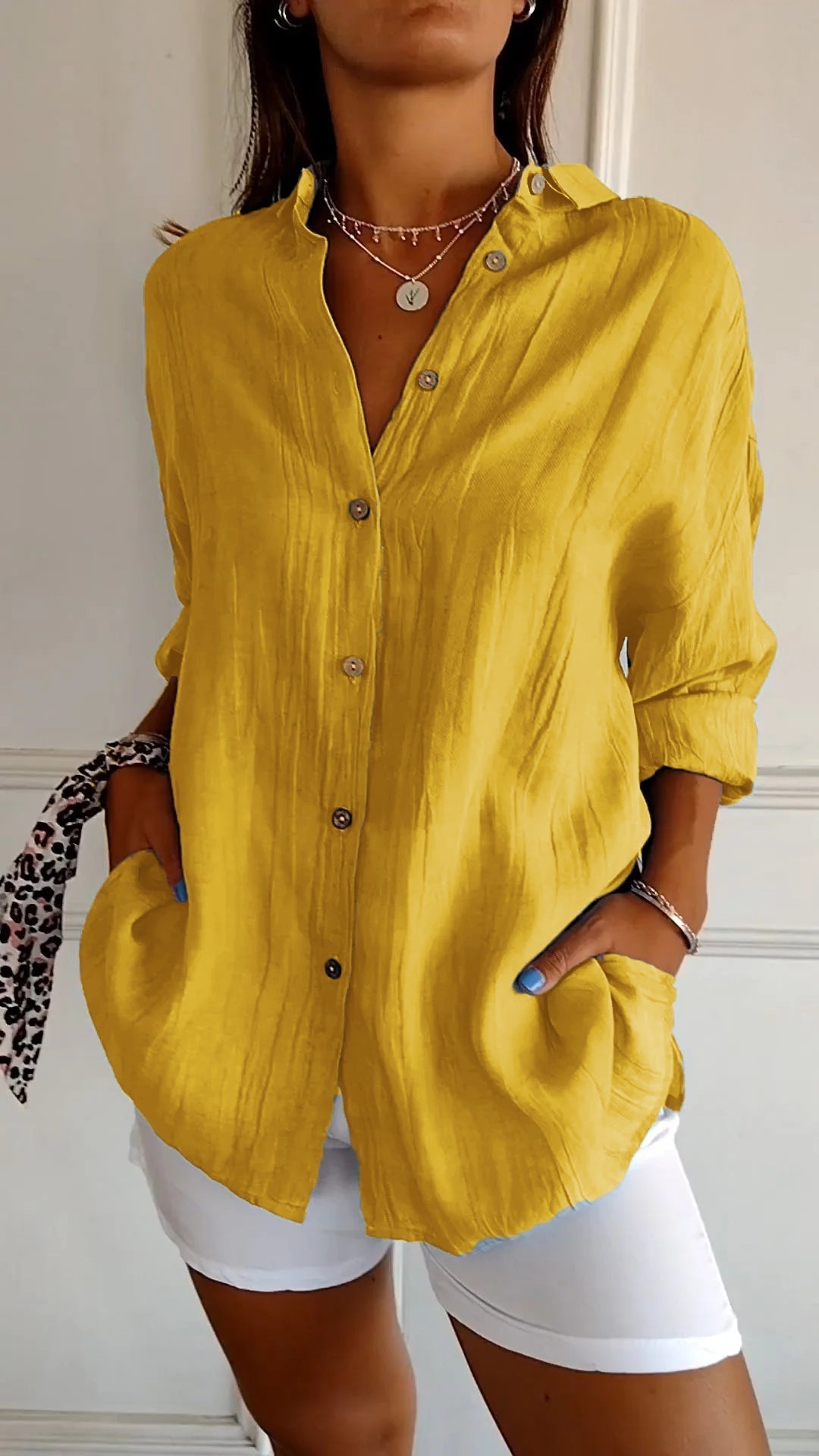 Arietta – Elegant Button Blouse