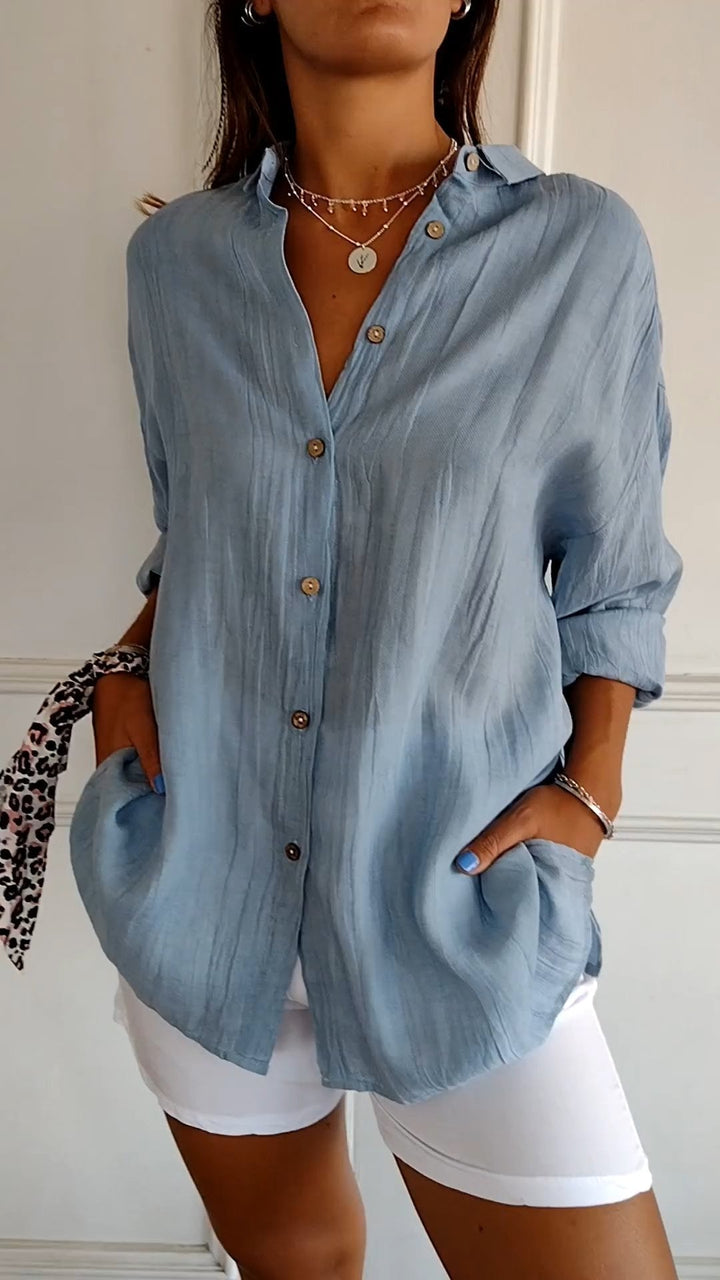 Arietta – Elegant Button Blouse