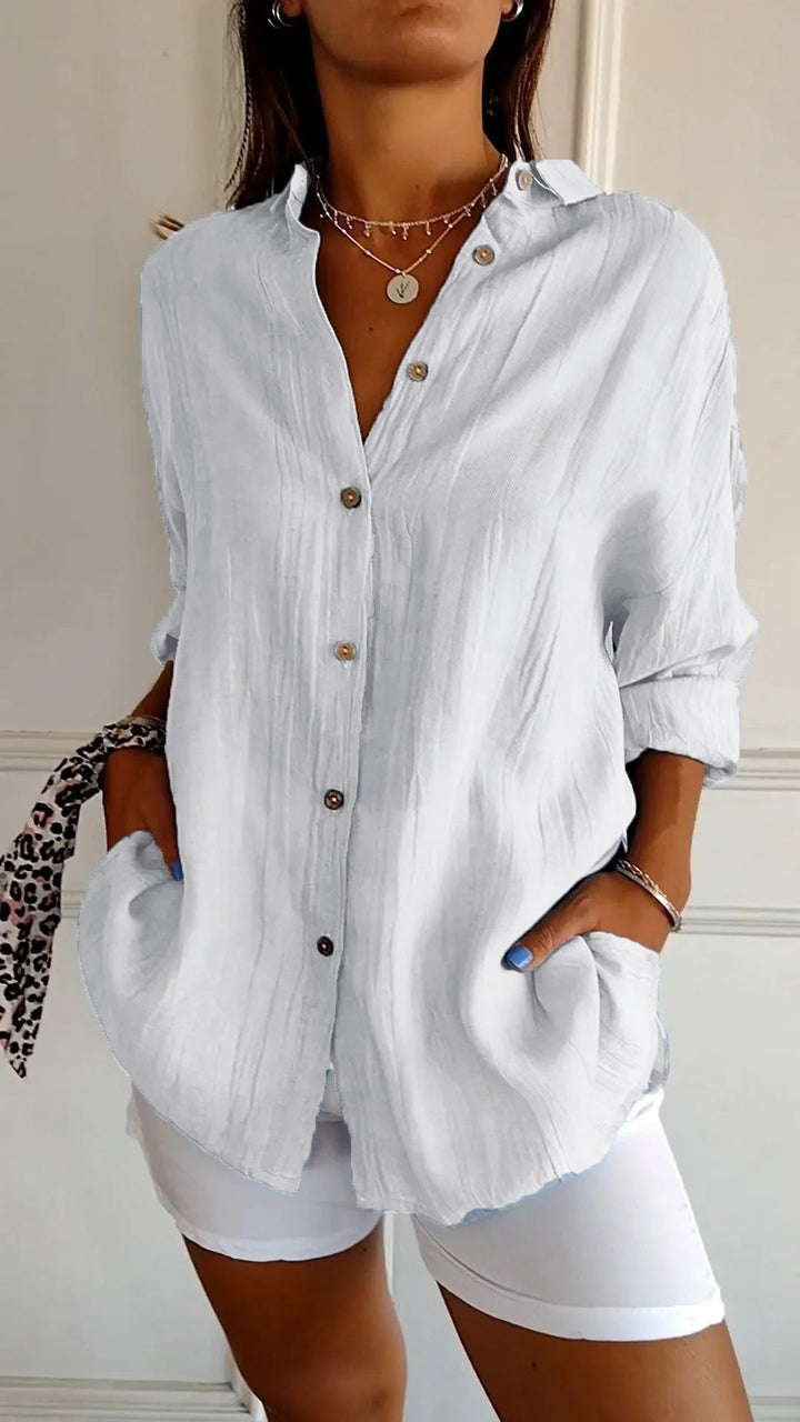 Arietta – Elegant Button Blouse