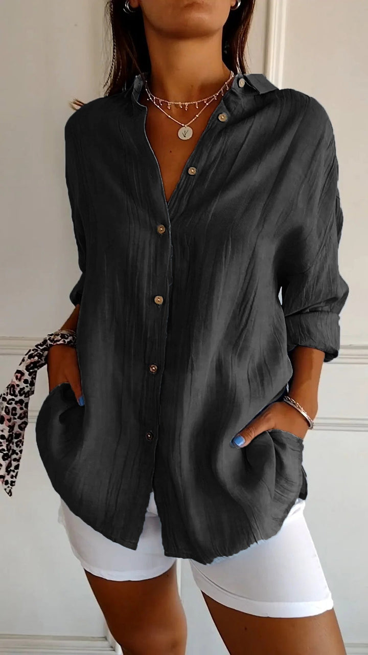 Arietta – Elegant Button Blouse