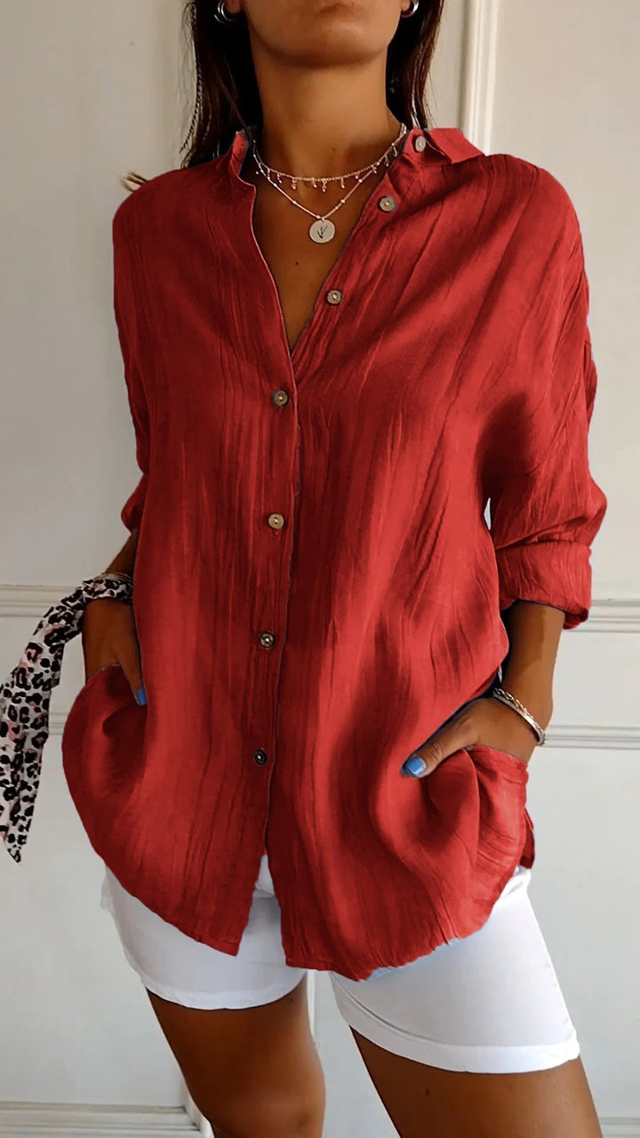 Arietta – Elegant Button Blouse