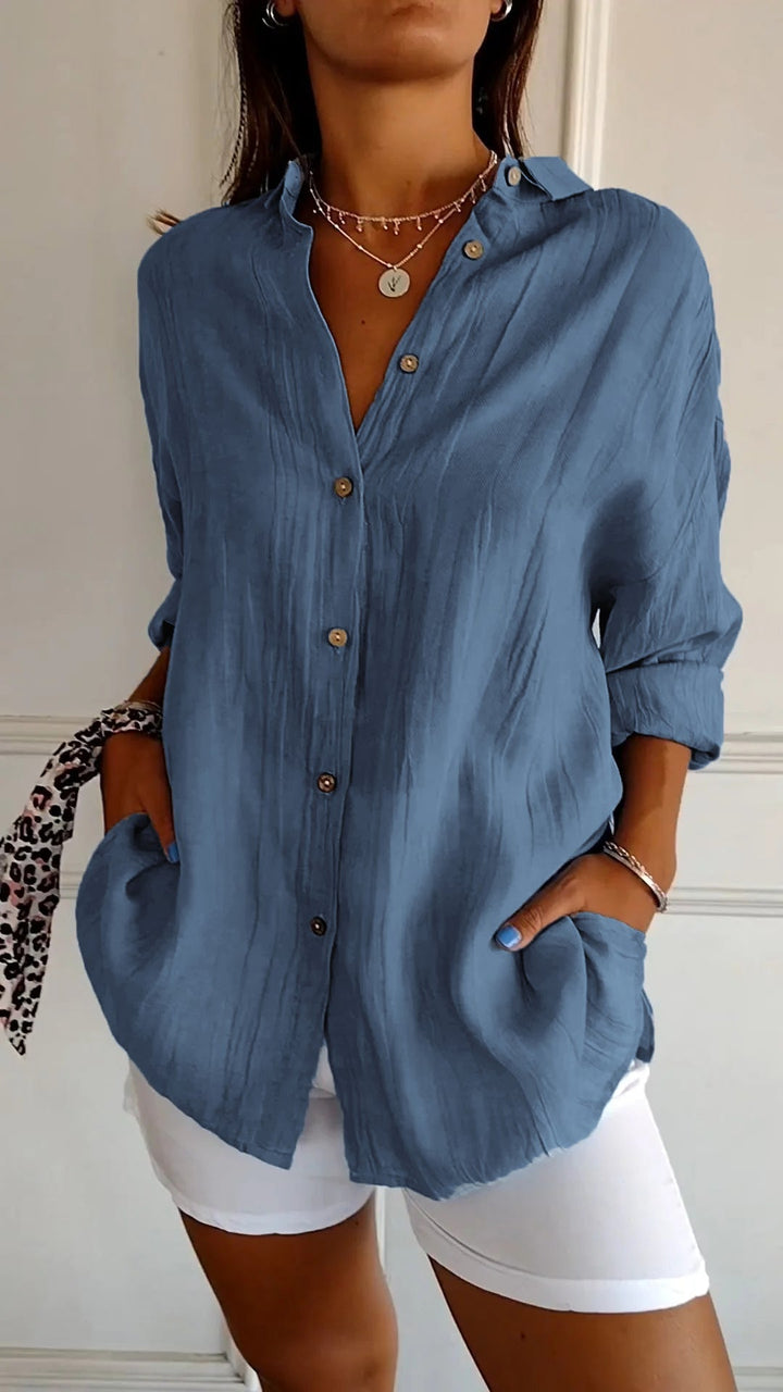 Arietta – Elegant Button Blouse