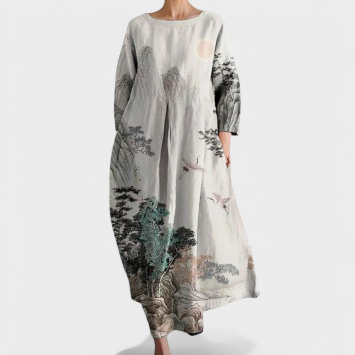 Gwenda - Elegant Casual V-Neck Dress