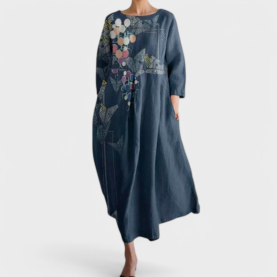 Gwenda - Elegant Casual V-Neck Dress