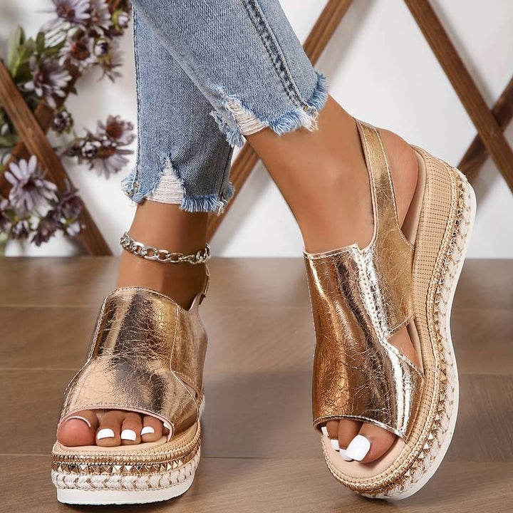 Jett - Open Toe Wedge Sandals