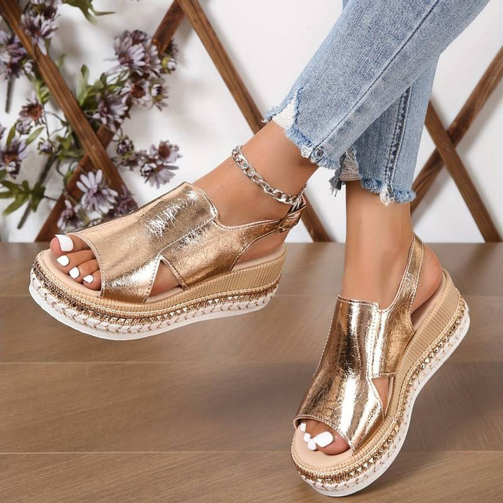 Jett - Open Toe Wedge Sandals