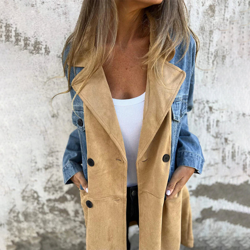 Celestia – Women's Denim Trench Coat