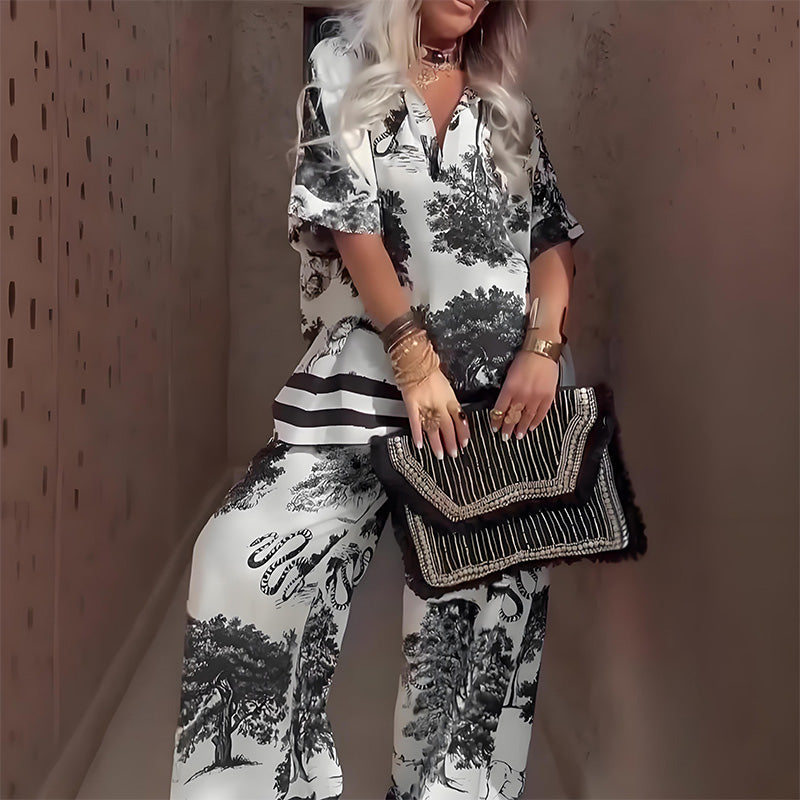 Jessalyn - Elegant Casual Two Piece Set