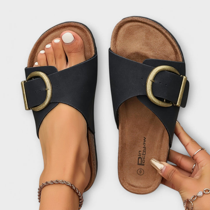 Lark - Buckle Slide Sandals
